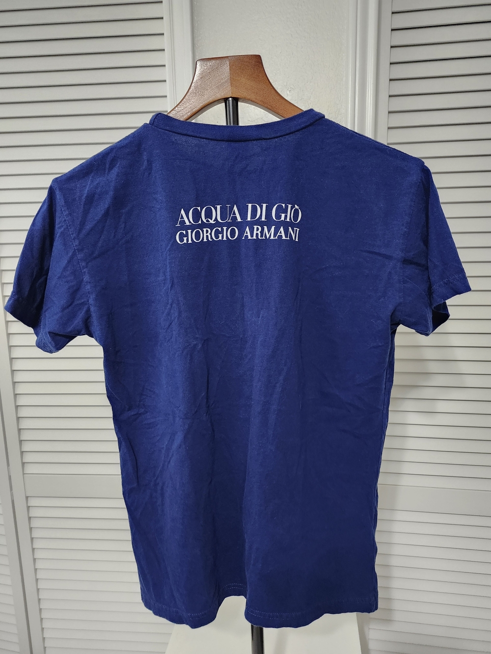 Acqua di Giò Giorgio Armani Navy Graphic Tee - Picture 2 of 3